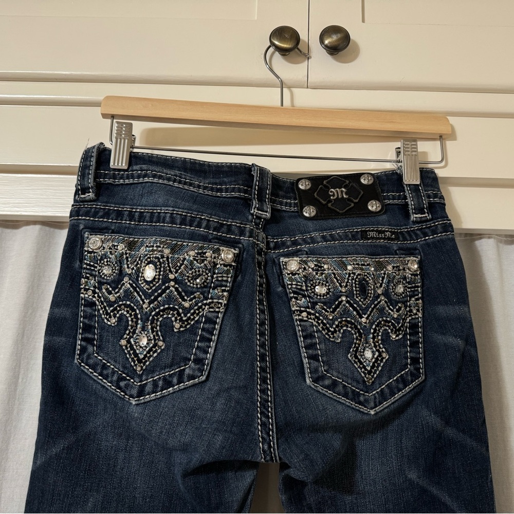 Miss Me Dark Indigo Flare Jeans